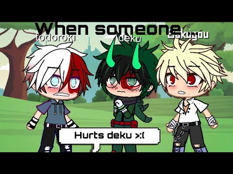 When someone hurts deku ... []my au [] deku x bakugou x todoroki ...