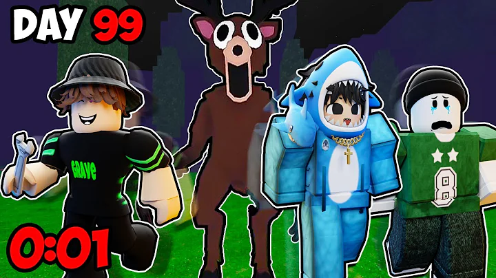 How Fast Can 3 Youtubers SPEEDRUN 99 Nights In The Forest? (ft Bwoo and Roodolf)