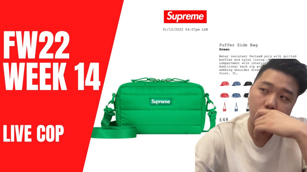 Supreme Puffer Side Bag Green - ショルダーバッグ