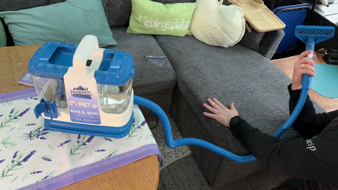 Upholstery cleaner device, 600W wet vacuum cleaner, with 500ml