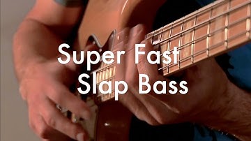Super fast slap bass exercise - Bass tutorial - triplets