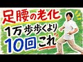 【たった10回これして】1万歩以上歩くより足腰の老化に効果あり!下半身の衰えを解決し100歳まで自分の足で歩けるランジエクササイズとは