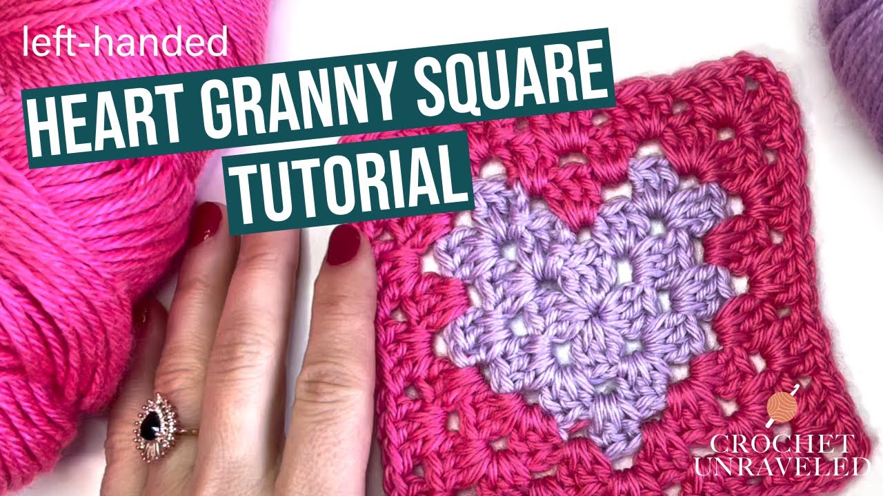 How to Crochet a Solid Heart Granny Square 