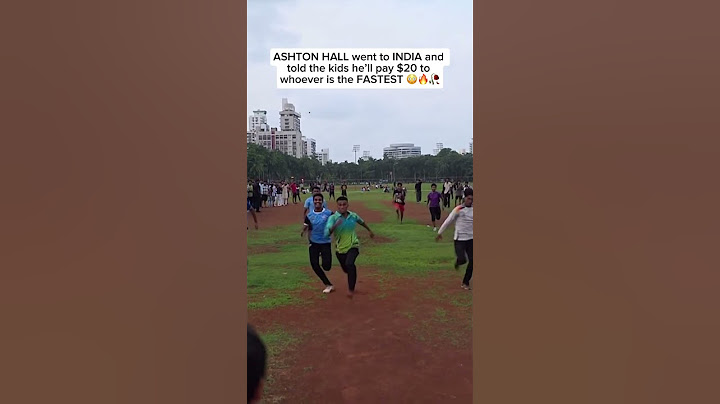 ASHTON HALL went to INDIA and told the kids he’ll pay $20 to whoever is the FASTEST #ashtonhall #sad
