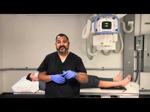Foot X-Ray Positioning Radiography with Mr M