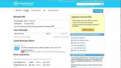 Setting Up Shoeboxed Categories