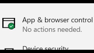 fix app & browser control not showing/opening in windows security on windows 11