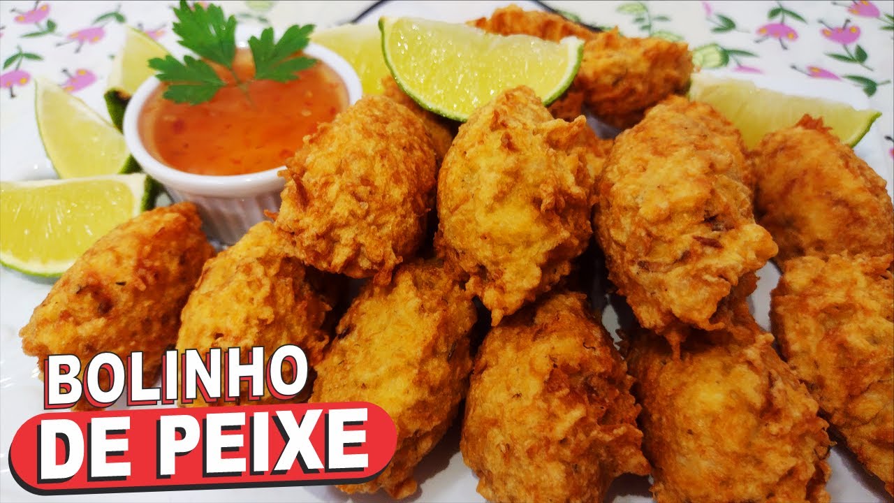 SÓ 3 INGREDIENTES😱❗ BOLINHO DE PEIXE SEQUINHO, CROCANTE E DELICIOSO!