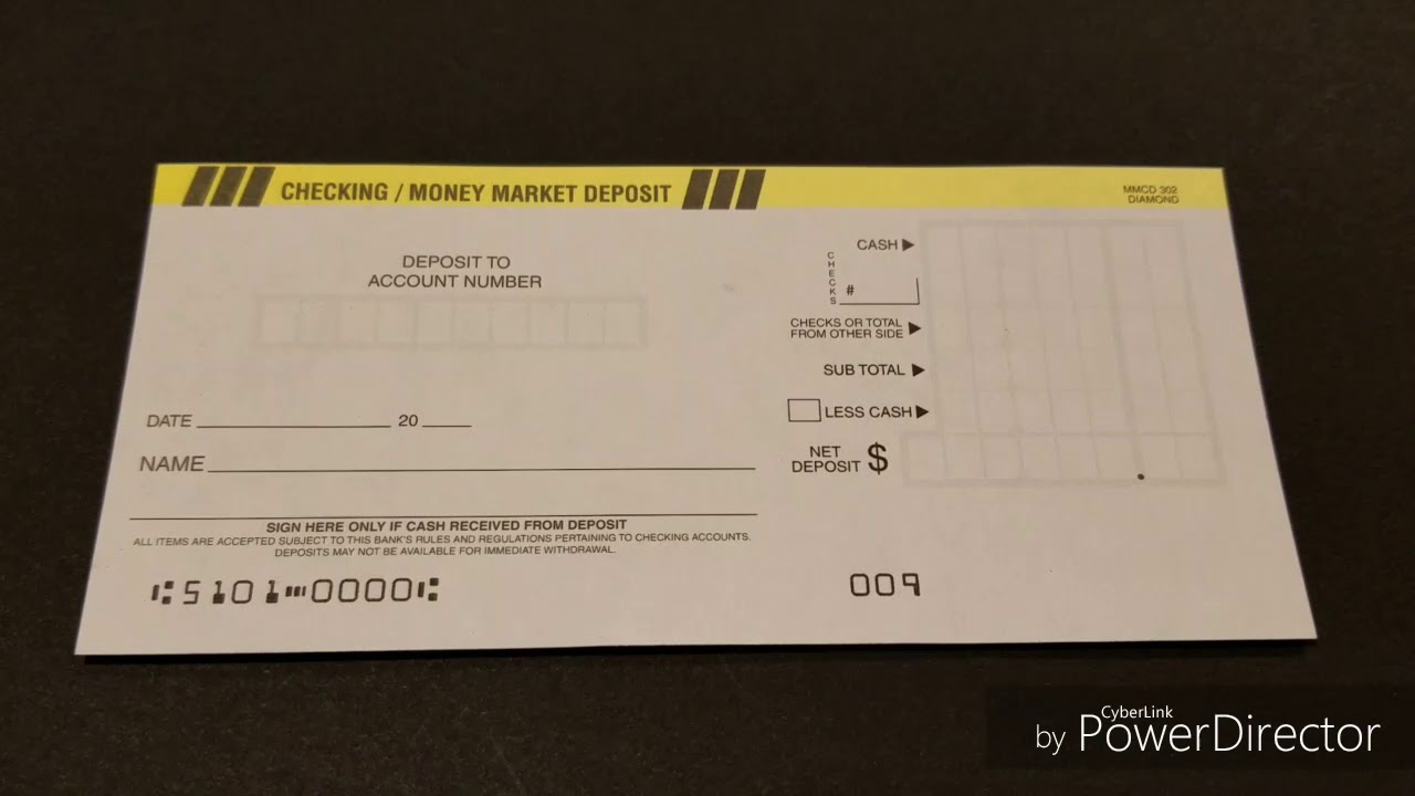 How to fill out a Bank Deposit Slip/Tutorial - YouTube