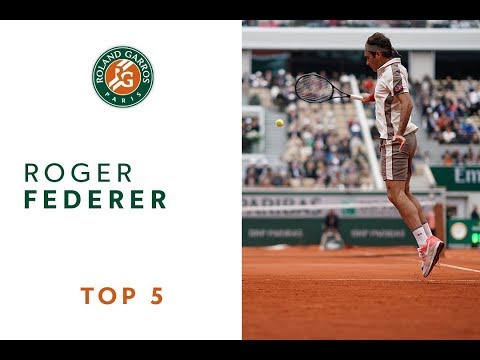 Roger Federer top 5 ! | Roland Garros 2019