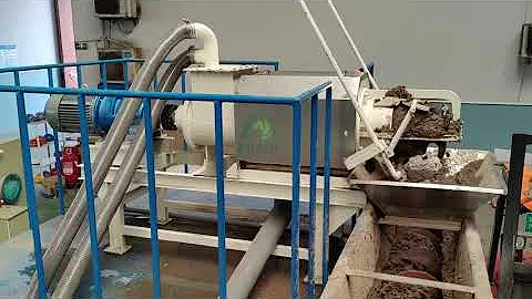 Poultry animal manure dewatering machine,horse chicken manure drying machine