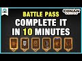 Fastest way to complete the new battle pass  how to max your daily xp cap quickly  conan exiles