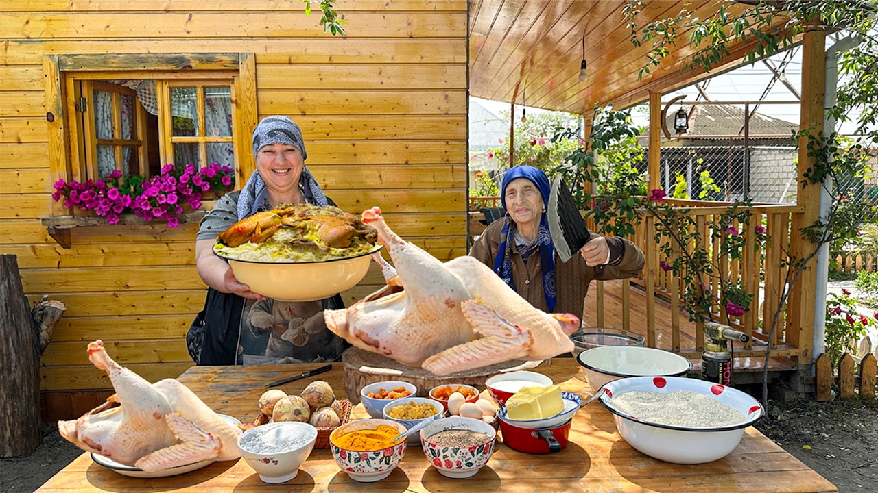 Бабушка приготовила невероятное блюдо с гигантской индейкой! Вкусные рецепты бабушки