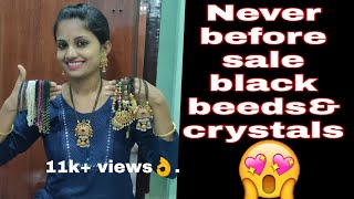 Black beeds//never before sale//crystalsbeeds//cost of the sale//lover of the day😍