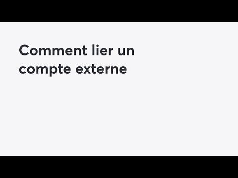 Comment lier un compte externe | PC Finance