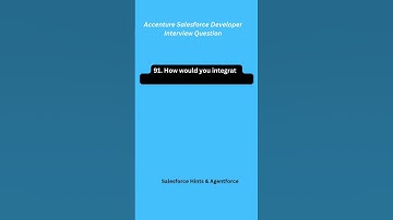 Accenture Salesforce Developer Interview Question -91 #salesforceinterview #accentureinterview