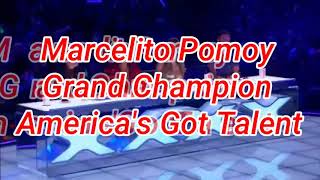 Marcelito Pomoy With Dual Voice | Beauty and The Beast | America's Got Talent The Champion