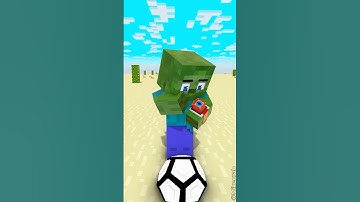 Zombie Becomes Herobrine in Bruce Lee Soccer Challenge ⚡⌚| Transform Watch