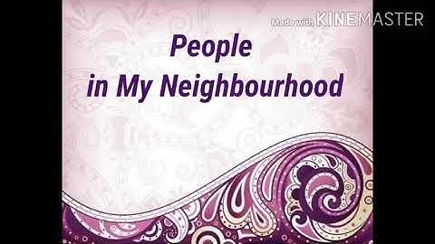 Class II_EVS_People in my Neighbourhood(Module-1)_by Ms. Deepti gupta