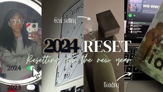 THE ULTIMATE 2024 RESET| goal setting, selfcare, vision board|standing on business all year‼️
