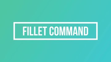 how to use autocad fillet command - AutoCAD Commands