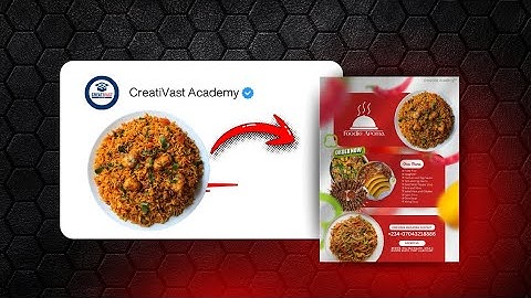 Modern Restaurant Menu Design | Watch Me Create This Stunning Food Flier!