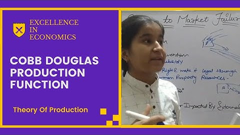 Cobb Douglas Production function #microeconomics #ugcnet #economicsoptional
