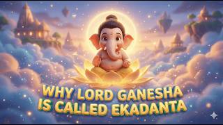 Why Lord Ganesha is Called Ekadanta: Slow English Mythology Story for Kids