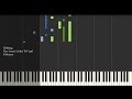 Frühling - Vier Letzte Lieder TrV 296 - R Strauss - Synthesia Piano Tutorial