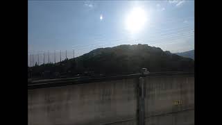 【HD車窓(左窓)】九州新幹線 新鳥栖駅(佐賀県)到着までの約2分半(2019年5月)
