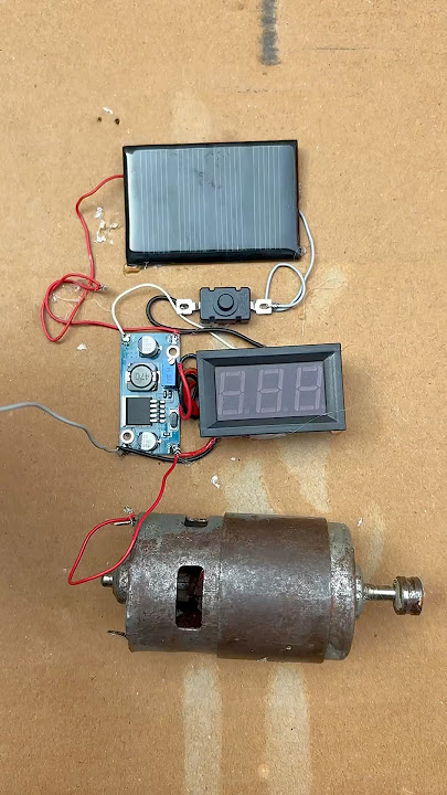 Generate electricity with mini solar power • Dc Motor
