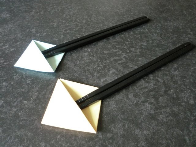 折り紙 箸置きの折り方 How To Origami Chopstick Rest Youtube