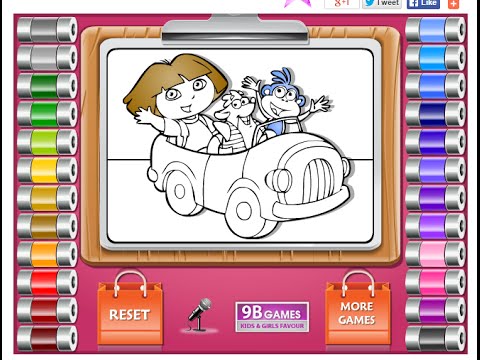 Dora Painting Games Painting And Coloring Games For Kids