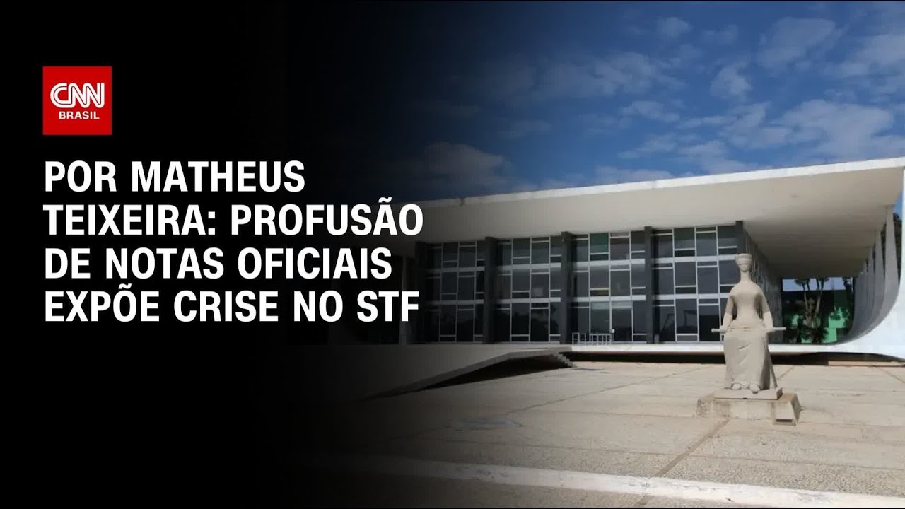 Análise: Profusão de notas oficiais expõe crise no STF | BASTIDORES CNN