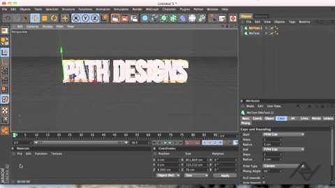 C4D Tutorial #2 (Beginners) : How to make basic 3D text and how to render it without a background.