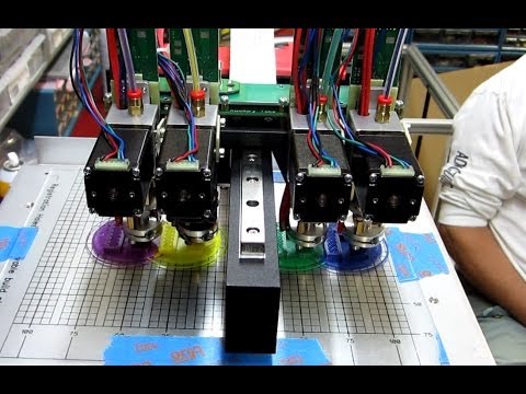 Hyrel 3D: Hyrel System 30 3D-Drucker - Update: Druck mit 4 Extruder 0 - Hyrel 3D: Hyrel System 30 3D-Drucker - Update: Druck mit 4 Extruder