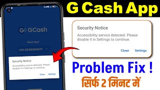 Fix GCash Security Notice Error | Accessibility service detected please disable it in settings issue