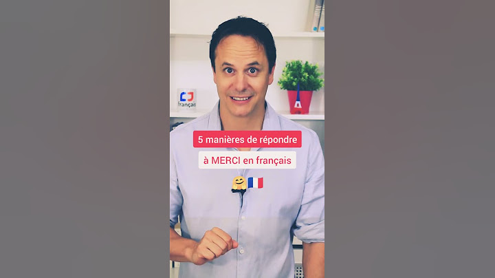 Savez-vous comment répondre quand on vous dit “merci” ? Cette vidéo est là pour vous aider !