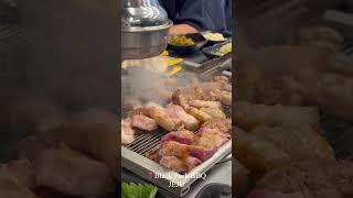 Sizzling Jeju black pork 🥩🔥🌴#JejuBlackPork #JejuBBQ #Seogwipo #JejuIsland #KoreanBBQ
