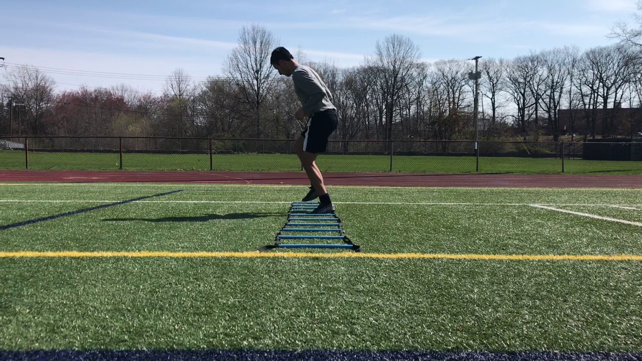 Sideways ladder soccer drill YouTube