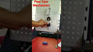 Pear cam mechanism with roller follower #mechanisms #cams