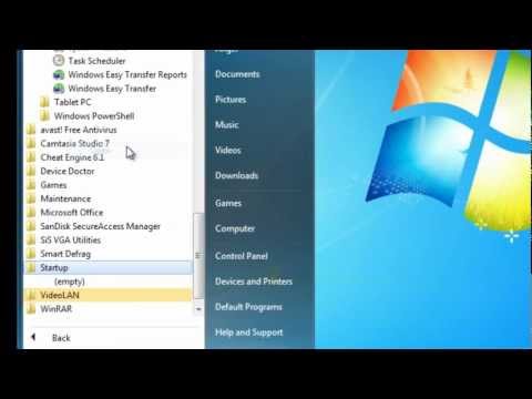 Make a program to start at windows startup