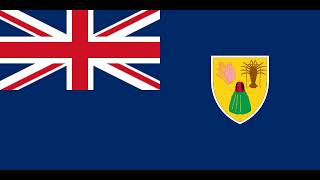 THE TURKS AND CAICOS ISLANDS flag 10 Hours HD High Res. (Screensaver, British Overseas Territory)