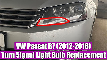 TUTORIAL: How to change / replace Volkswagen Passat B7 (2012-2016) Front Turn Signal Headlight Bulb