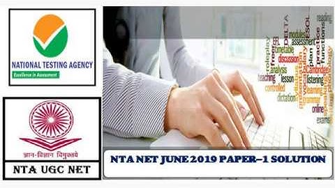 NTA NET june 2019 Paper-1 Answer Key Original Questions paper