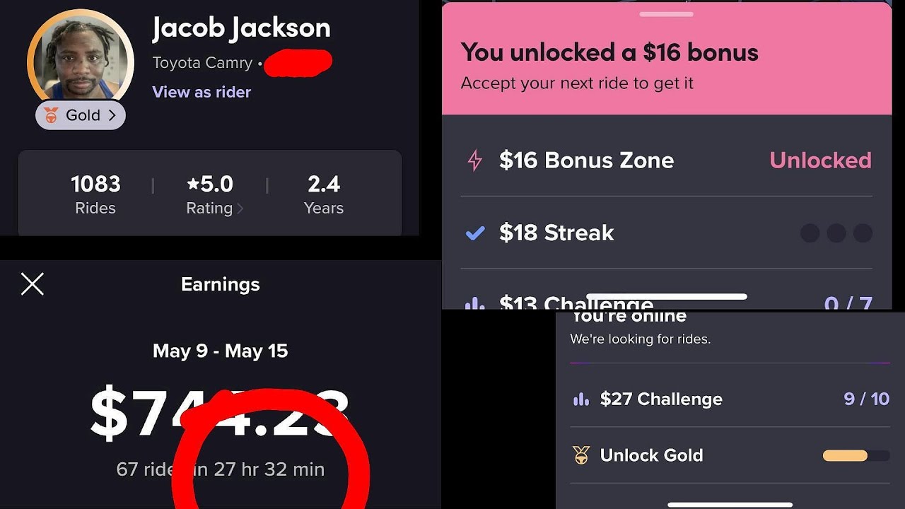 Lyft Over $700 IN 27Hrs | Gold & Bonus | Let's Talk