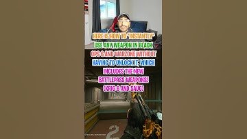 How to *INSTANTLY* unlock any weapon for Warzone and Black Ops 6 including the saug and krig 6🫡‼️