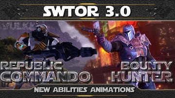 SWTOR - New Ability Animations for TROOPER & BOUNTY HUNTER in Patch 3.0