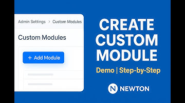 How to Create Custom Modules in Newton ERP & CRM | Application Builder | Nippon Data Systems Ltd. ||