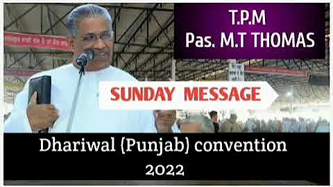 C.Pastor~ MT Thomas || Sunday message || Dhariwal ...